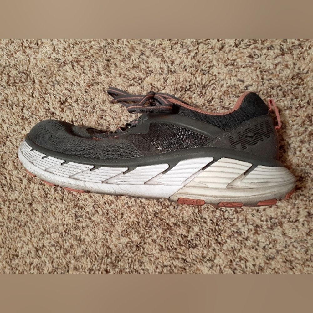 Women's Hoka One One Gaviota 2 Dark Shadow/Lantana Mesh - Picture 4 of 6